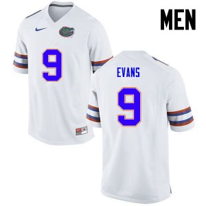 Men's Florida Gators #9 Josh Evans NCAA Nike White Authentic Stitched College Football Jersey FHQ8062DL